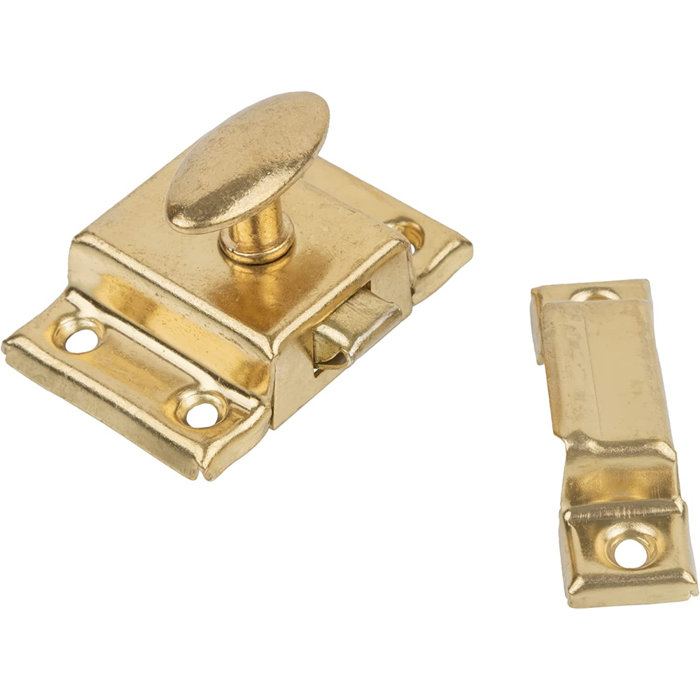 UNIQANTIQ HARDWARE SUPPLY Stamped Brass Door Latch and Catch